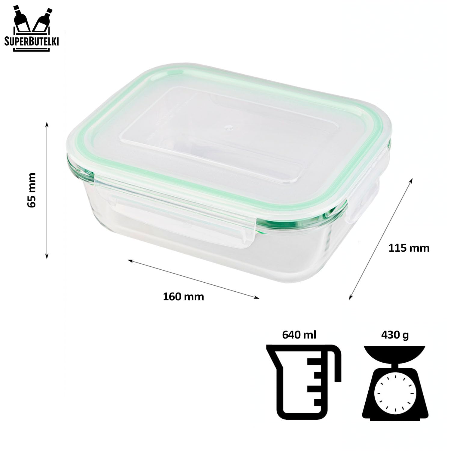 Set 12x Glasbehälter LUNCHBOX – Luftdicht, Auslaufsicher, Vorratsdosen für Lebensmittelaufbewahrung, Mikrowellen- & Spülmaschinengeeignet