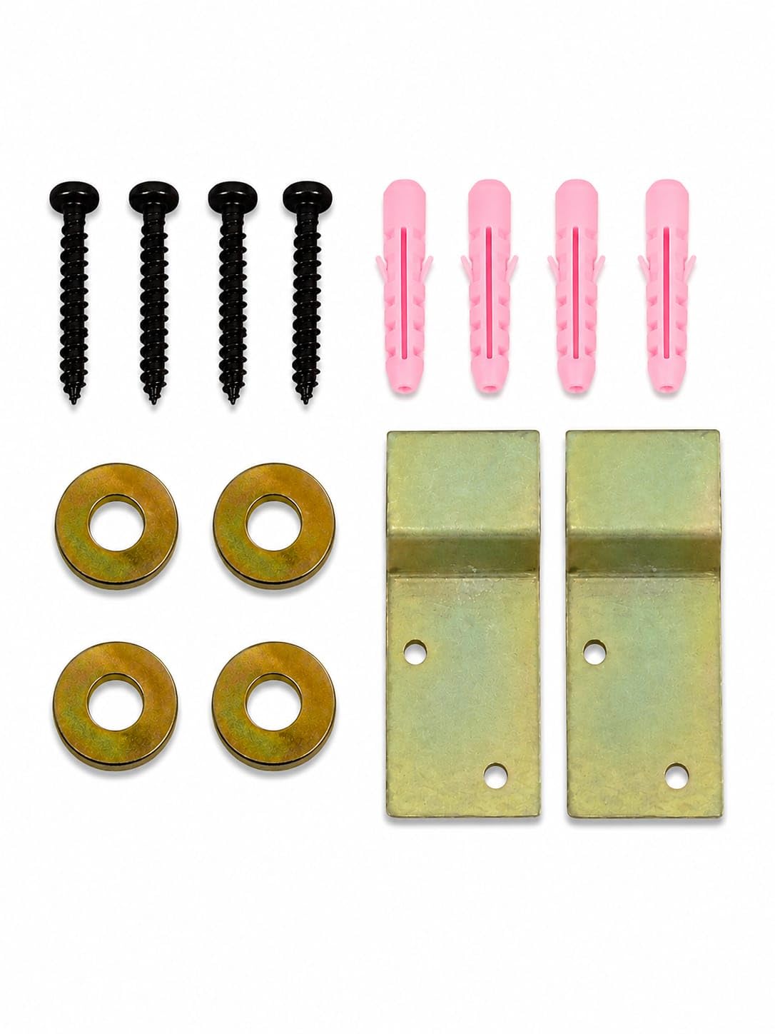 Fan Wall Mount Bracket for Wall Fan and Table Fan, Steel, with Screws, Plate Washers and Wall Plugs, Pack of 2-image-30