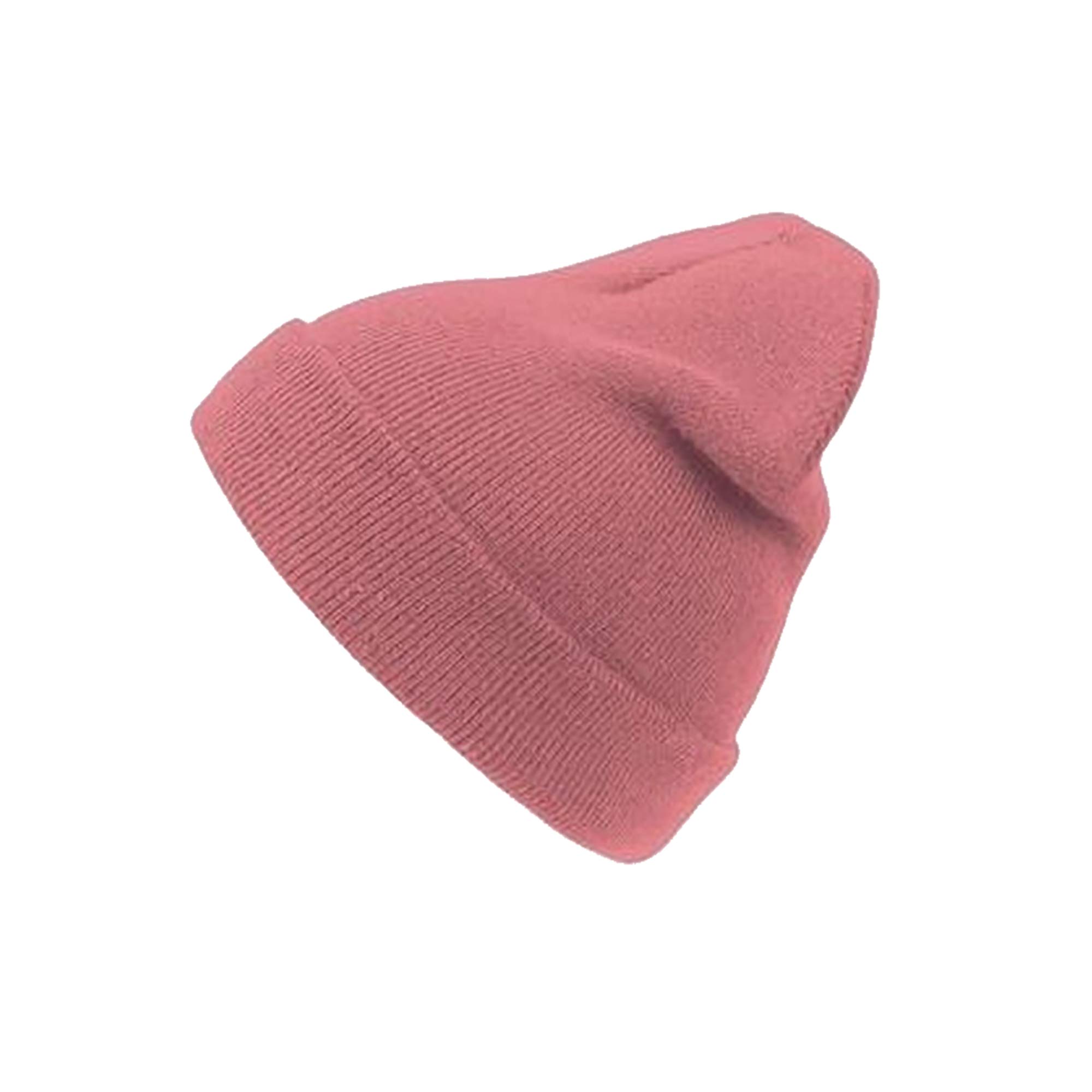Atlantis Wind Double Skin Beanie with Turn Up (One Size) (Pink)