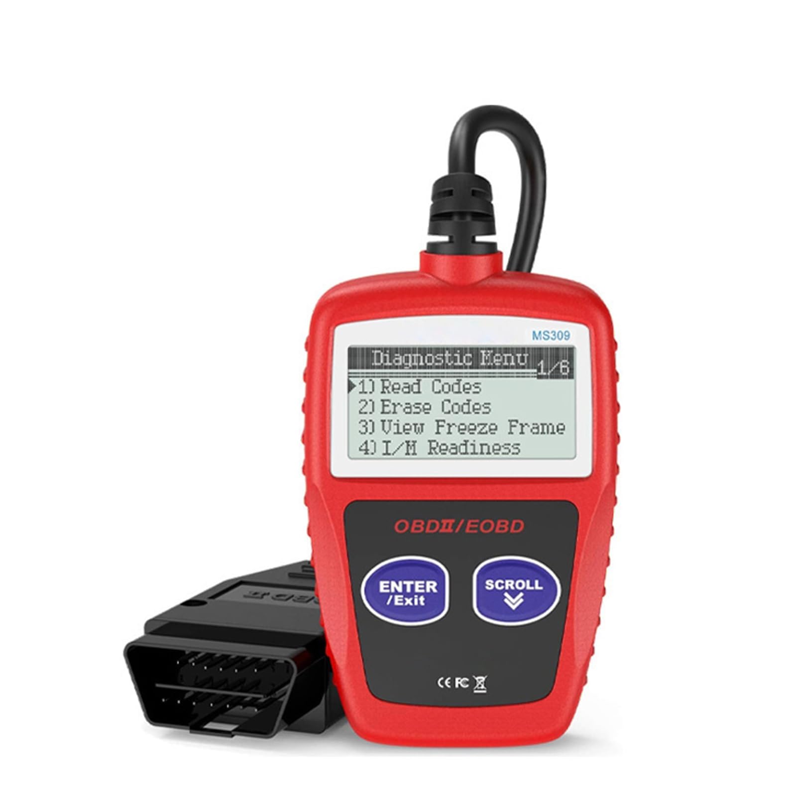 Amazon.co.jp: MS309 OBD2 故障コードリーダー デジタル表示付き 高 