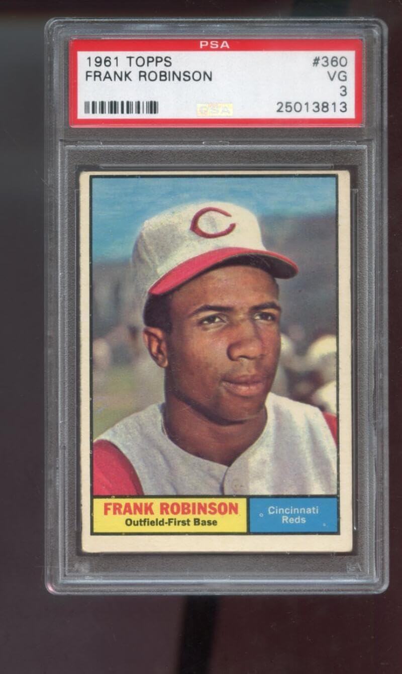 1961 Topps #360 Frank Robinson PSA 3 Graded Baseball Card Cincinnati Reds MLB