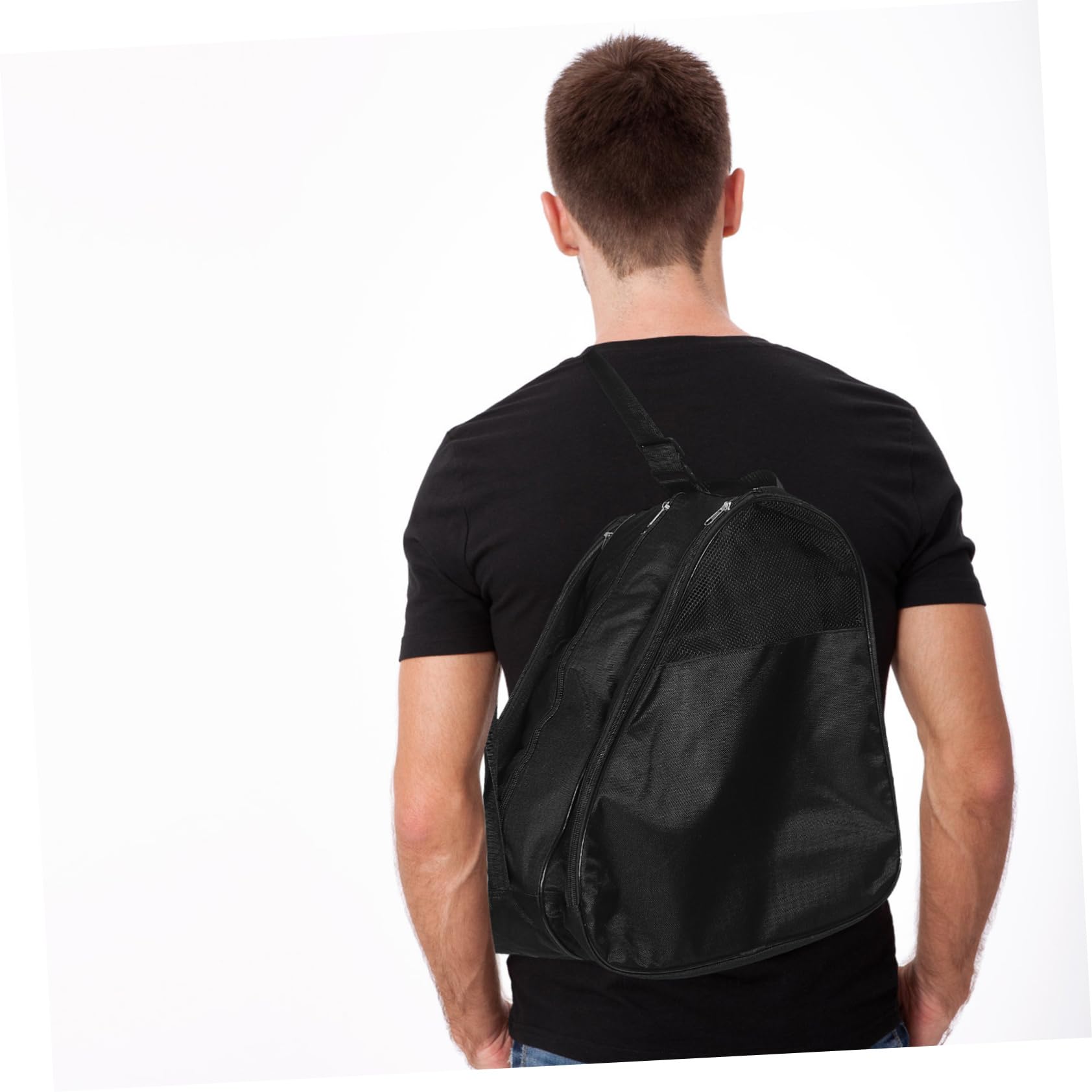 Abaodam Design e Versatile Organizer Multifunzionale Strati Adatta come Spalla o Zaino per Pattinatori e Appassionati Sport con Design Semi Rete