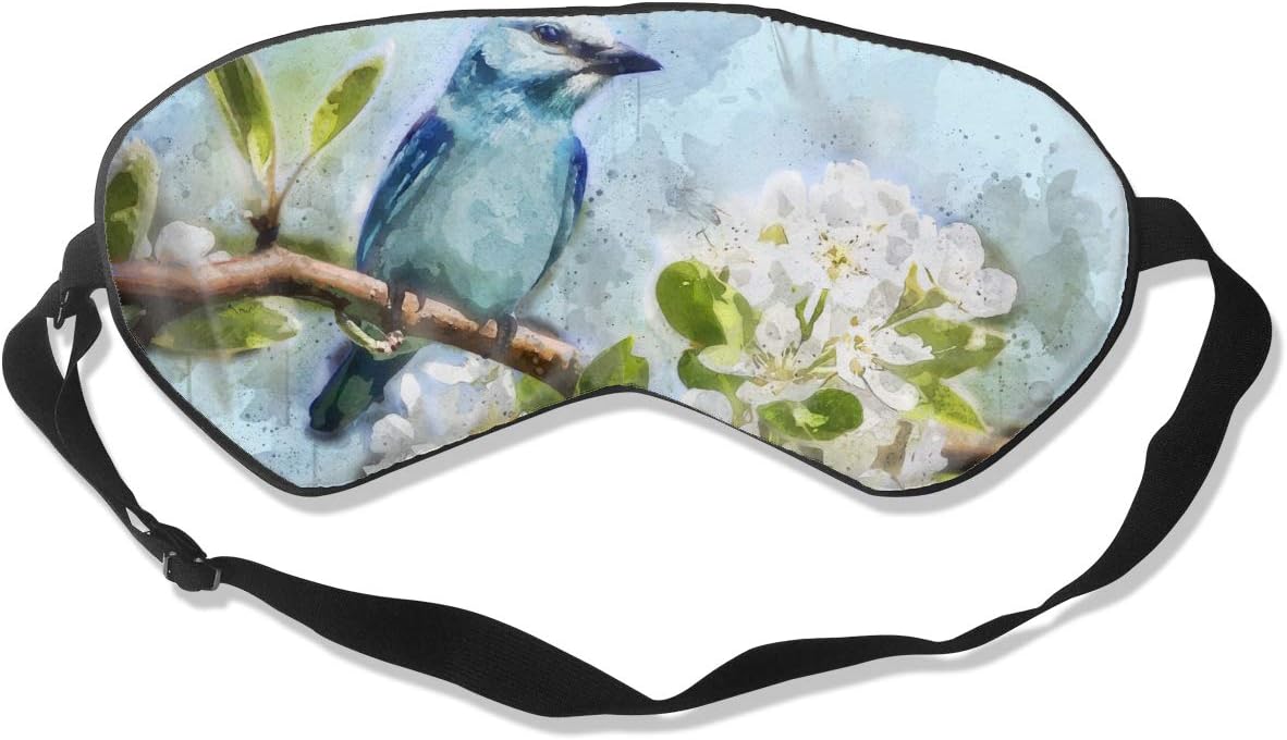 Cute Bird On Branches Painting Sleep Eyes Masks Comfortable Sleeping Mask Eye