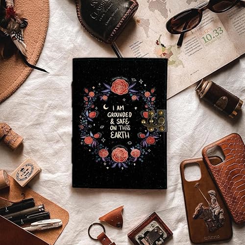 Image of DI-KRAFT Customize Diary with Name with Beautiful UV Prints | Customized Leather Writing Diary Unruled White Paper Journal Personal Notepad Sheets Daily Planner for Gifting (Pattern 21)