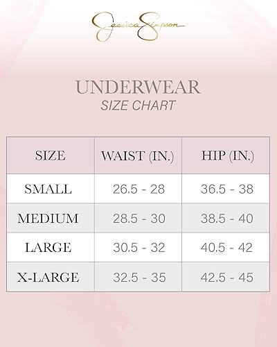 Miniatura 7 de Jessica Simpson Women's Underwear - 6 Pack Microfiber Lace Tanga Panties (S-XL)