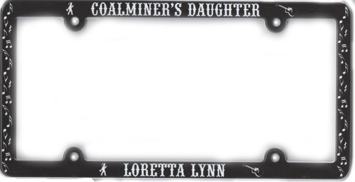 Loretta Lynn The Coal Miner's Daughter License Plate Frame Black