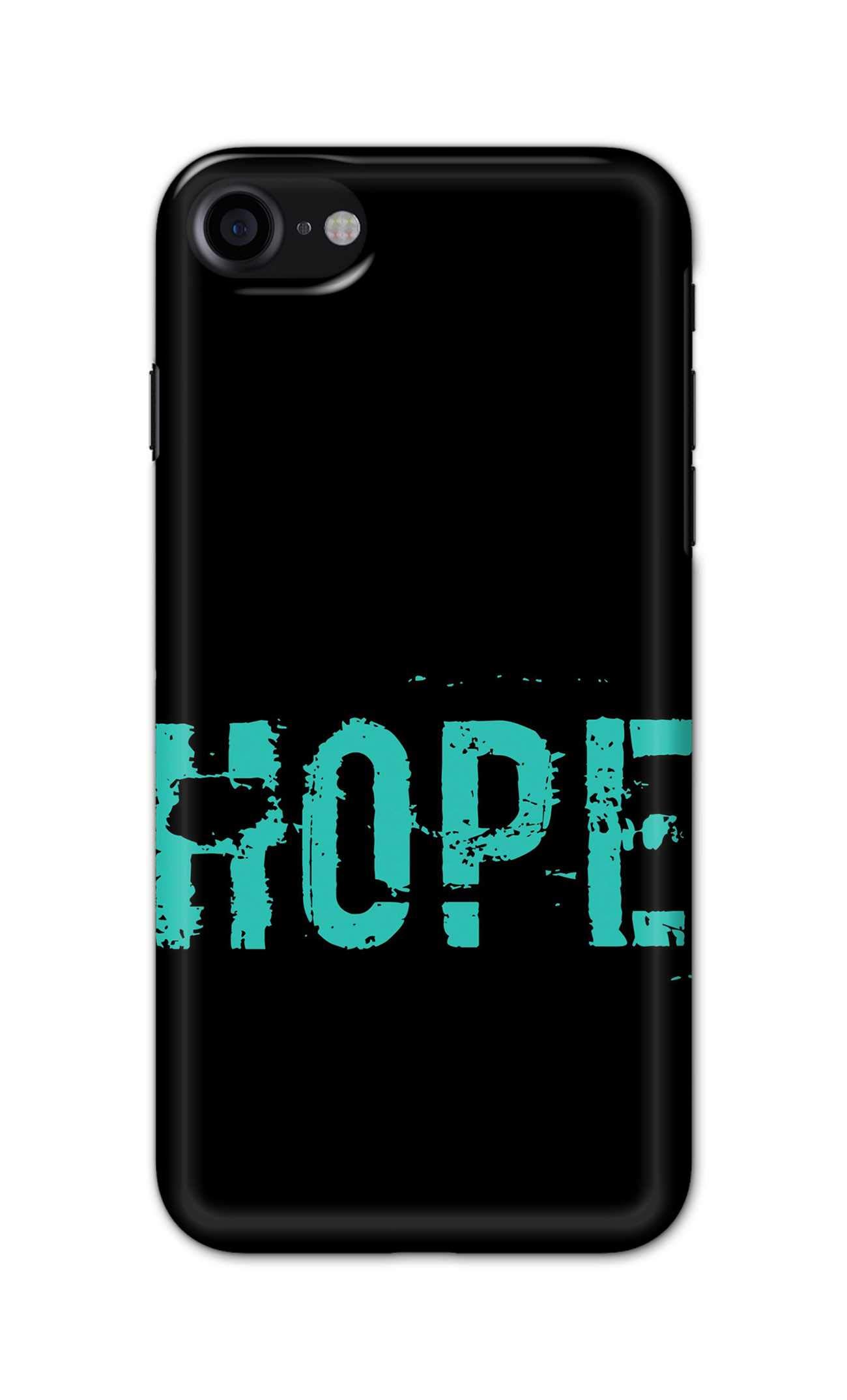 PRINTFIDAA® Printed Hard Back Cover for Apple iPhone SE 2020 Back Cover (Hope Text) -280724(ER)