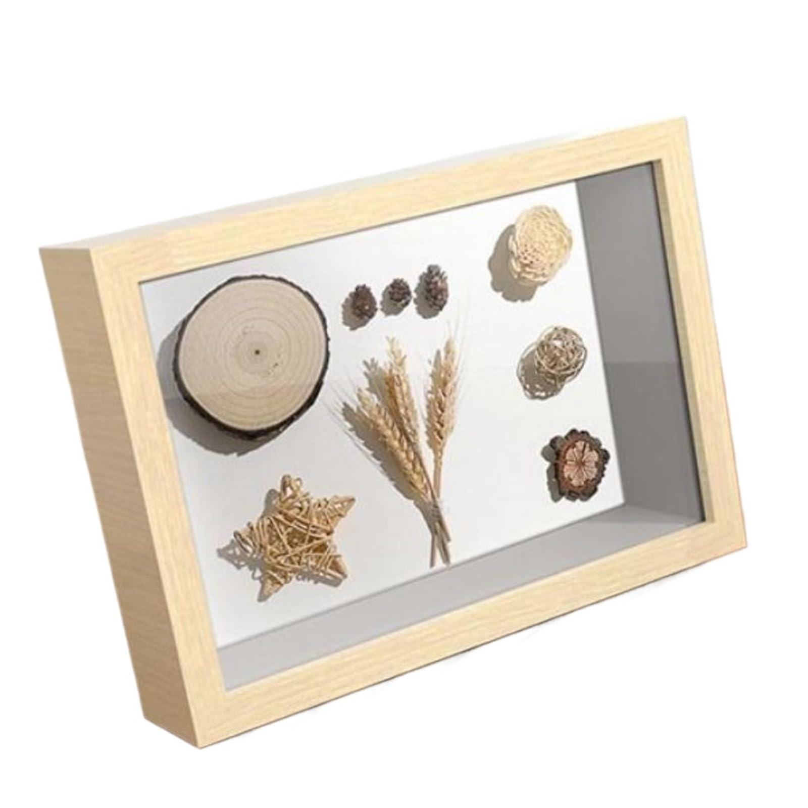 Gablota typu „shadow box”, Deep Box Photo Frames Multicolor 7-10 Inches(White 3cm Thick,10 inches)