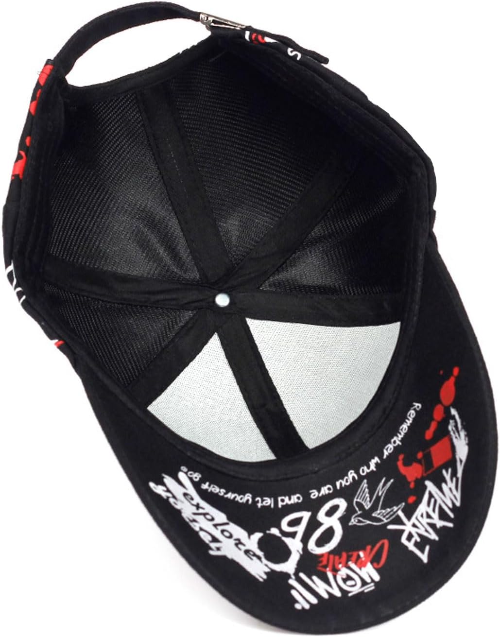 Street Graffiti Baseball Cap, Korean Trendy Printed Adjustable Hip-Hop Cap,Stylish Youth Designer Hat for Men & Women - Image 6