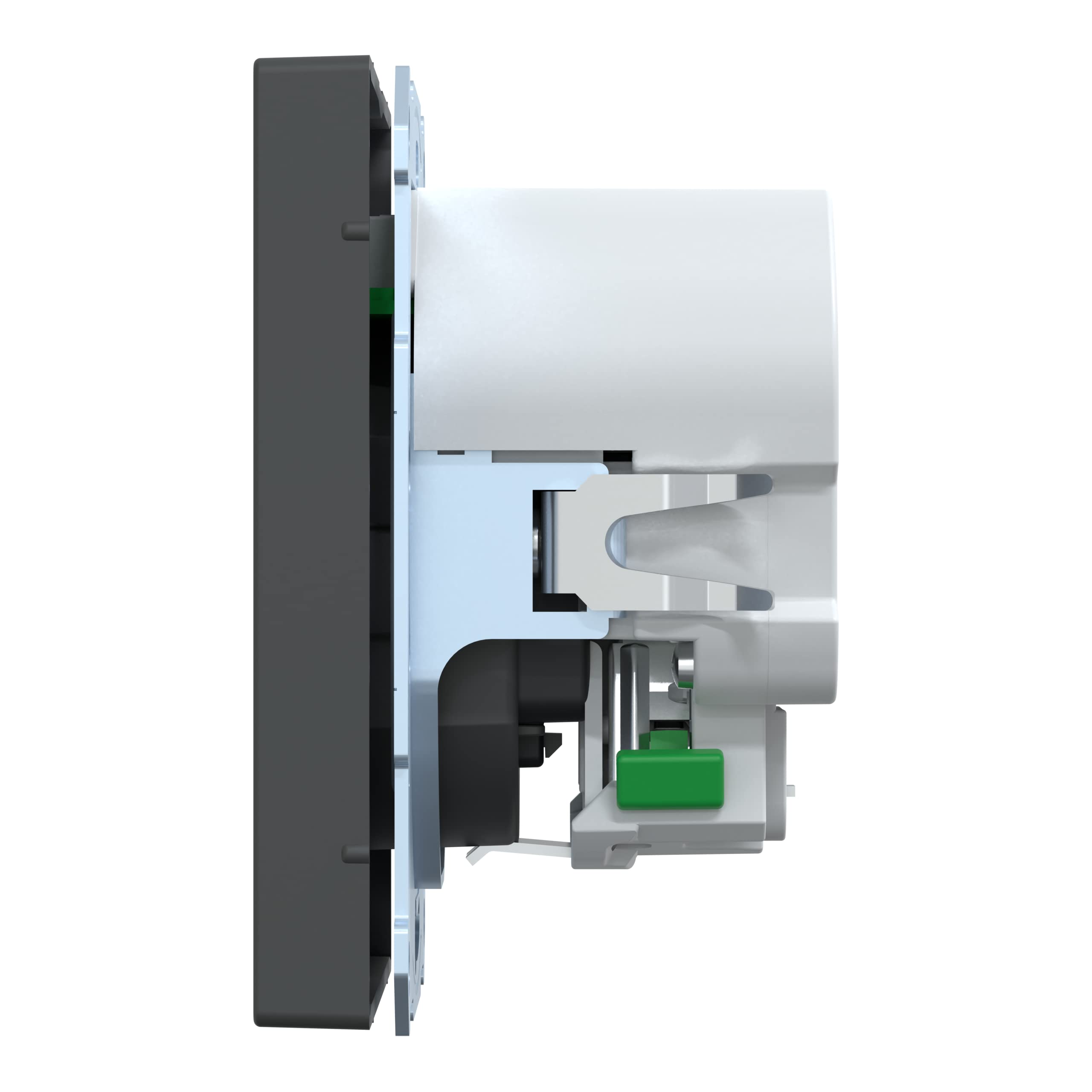 Schneider Electric Merten MEG2367-6034 - Presa con connettore USB tipo A+C, design antracite, presa Schuko USB da incasso, presa con contatto di protezione, adatta per smartphone, tablet