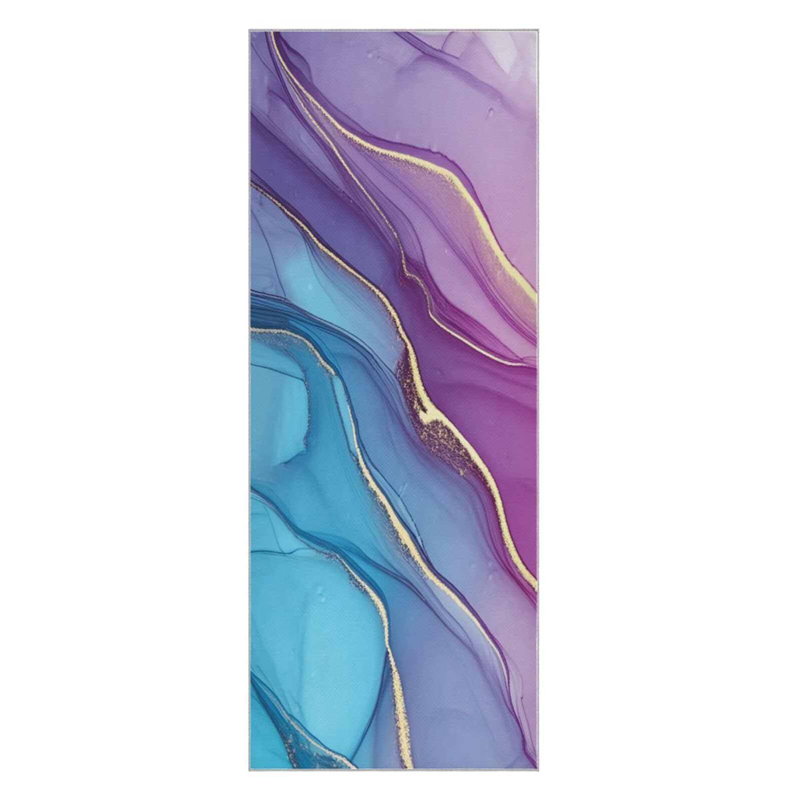 BURSTDDY Marble Hot Yoga Towel Absorbent Non Slip Yoga Mat Towel
