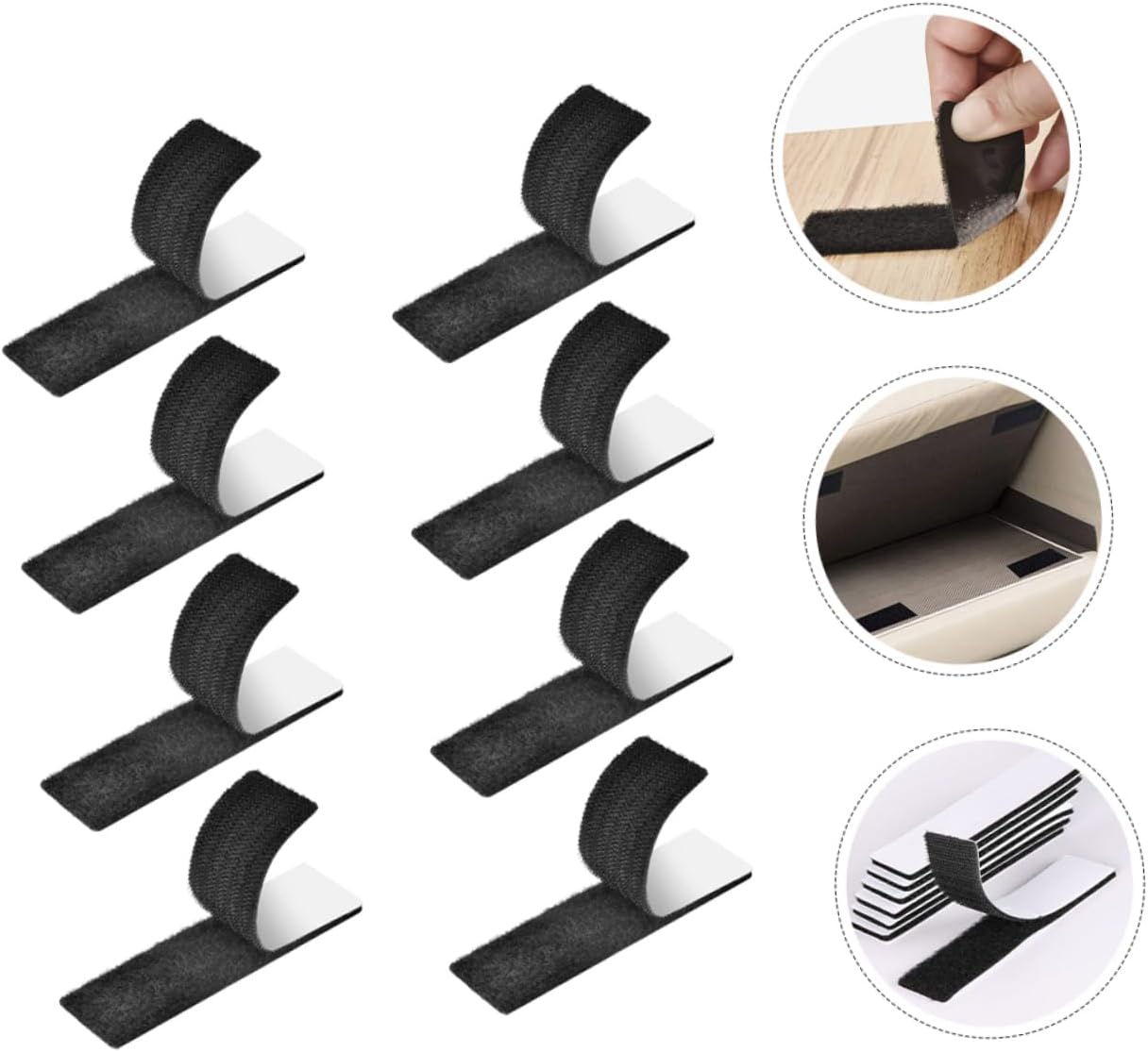 Hemobllo 5sets 8pcs Adhesive Pads Double Sided Stickers for Sofa Cushions Non Slip Carpet Tapes Home Decoration Supplies for Smooth Surfaces 8pcs*5