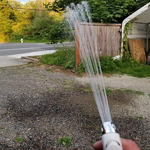 Prise extérieure d'eau - Douche extérieure - Tuyau de 2 m - Pour camping-car, caravane, douche - Mitigeur noir