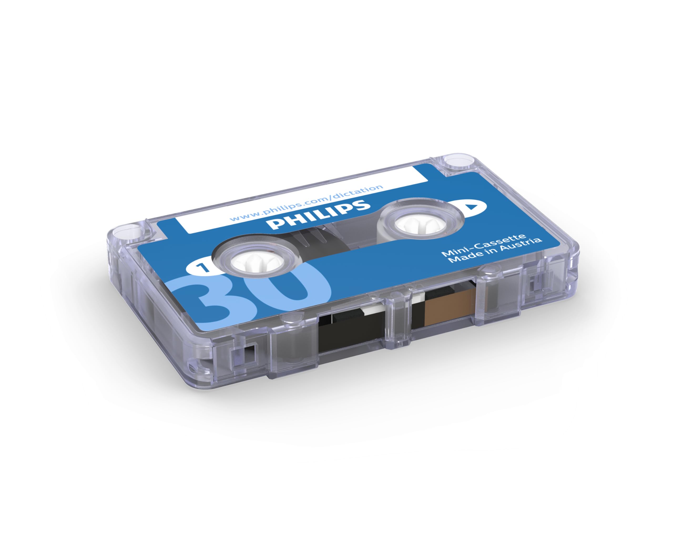 Philips LFH0005 Mini-Kassette, 30 Minuten Aufnahmezeit, 10 Mini-Kassetten