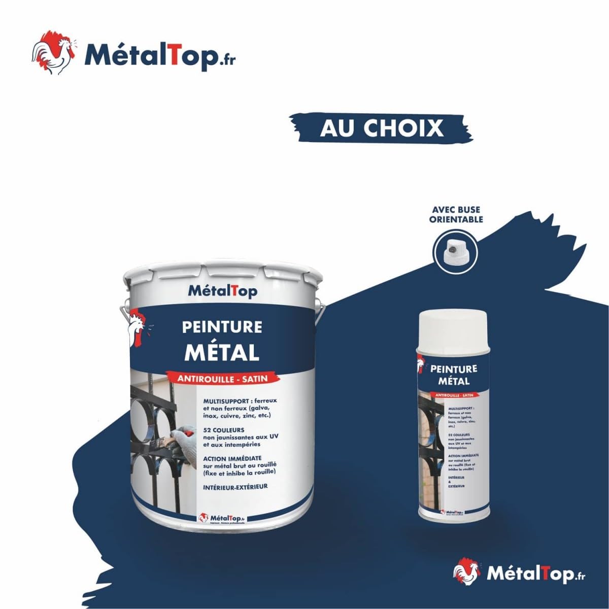 Peinture Metal Gris Anthracite RAL 7016-1 L Protection Antirouille