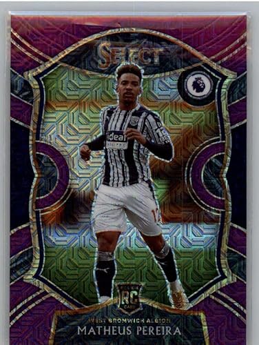 2020-21 Panini Chronicles PURPLE Select Premier League MOJO PRIZMS #22 Matheus Pereira West Bromwich Albion Official SoccerFutbol Trading Card in