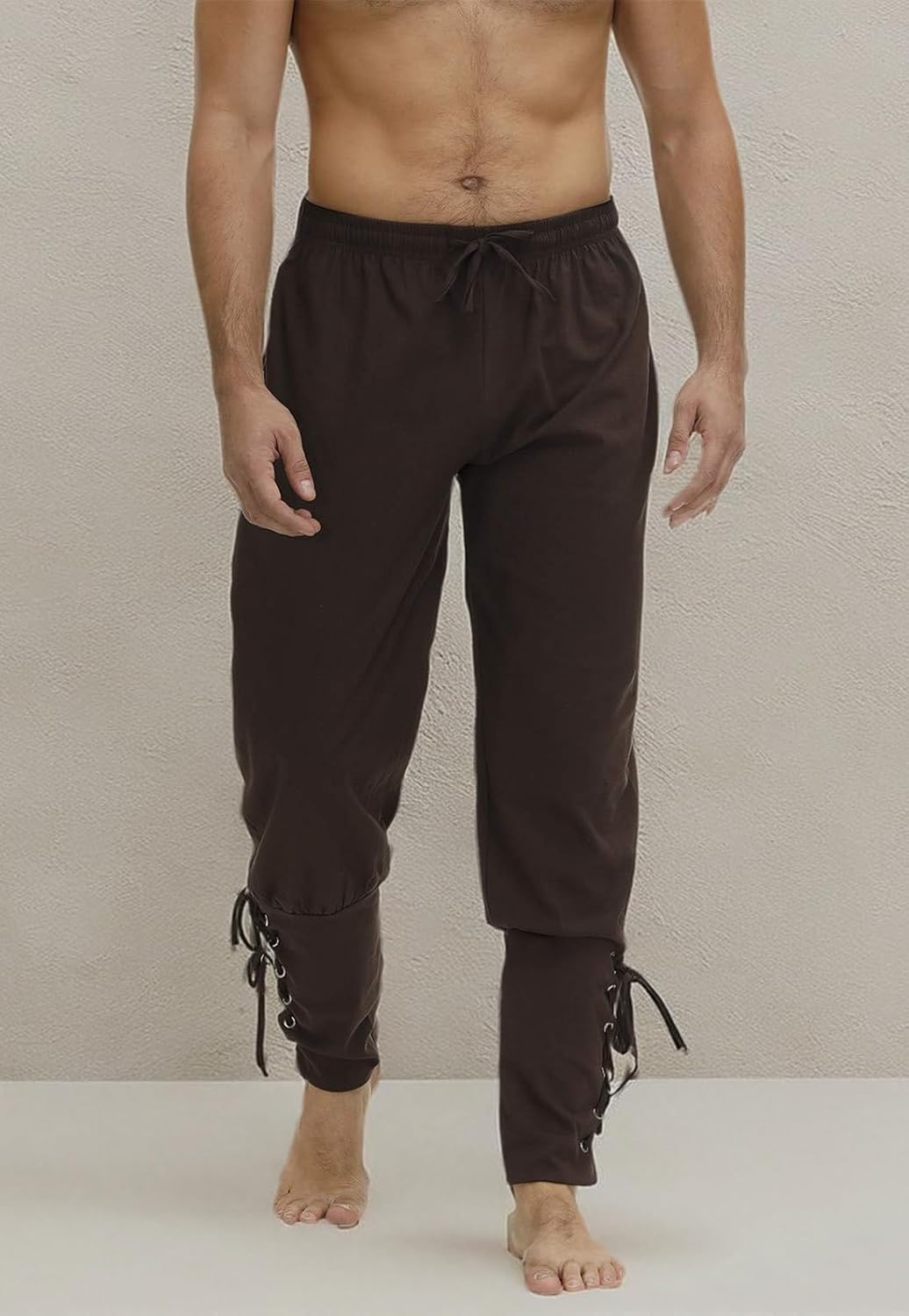 Zhitunemi Viking Pirate Pants Men: Renaissance Costume Men Medieval Pants - Pirate Halloween Costumes & Renaissance Faire - Image 5