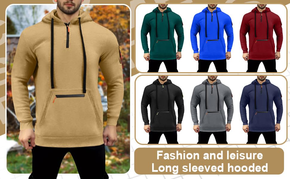 Zip Up Hoodie Men Essentials Oversized Hunting Pullover Outdoor Hoodie with Pocket Tactical Cargo3