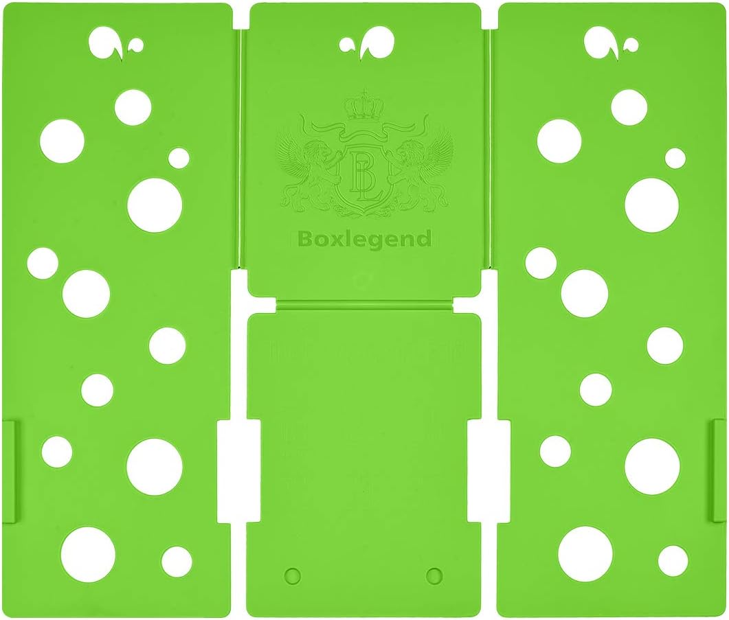 BoxLegend Shirt Folding Board Shirt Folder Larger and Thicker (Green)