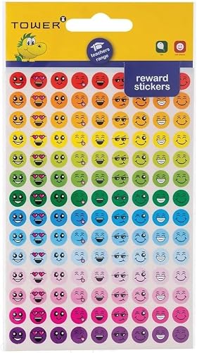 Tower Reward Range Mini Faces 378 Stickers, Multicolor