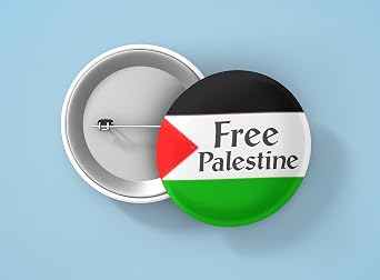 Free Palestine - Middle East Peacemaking Button/Pinback 1.75 Inch