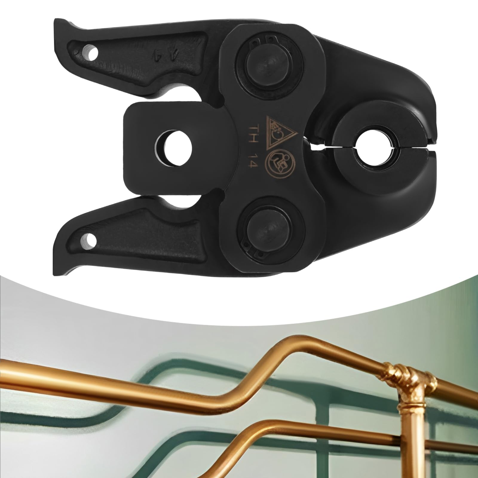 Mâchoire de sertissage TH14 - Contour 14 mm - Mâchoire de serrage - Accessoire pour pince à sertir pour tube composite en aluminium et tube PEX