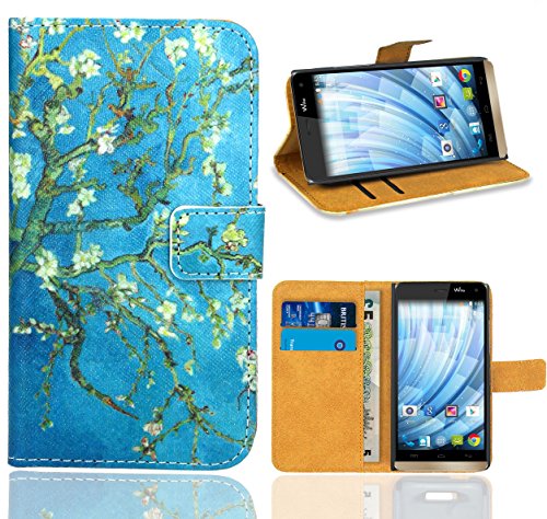 FoneExpert Wiko Getaway Housse Coque, Etui Housse Coque en Cuir Portefeuille Wallet Case Cover pour Wiko Getaway