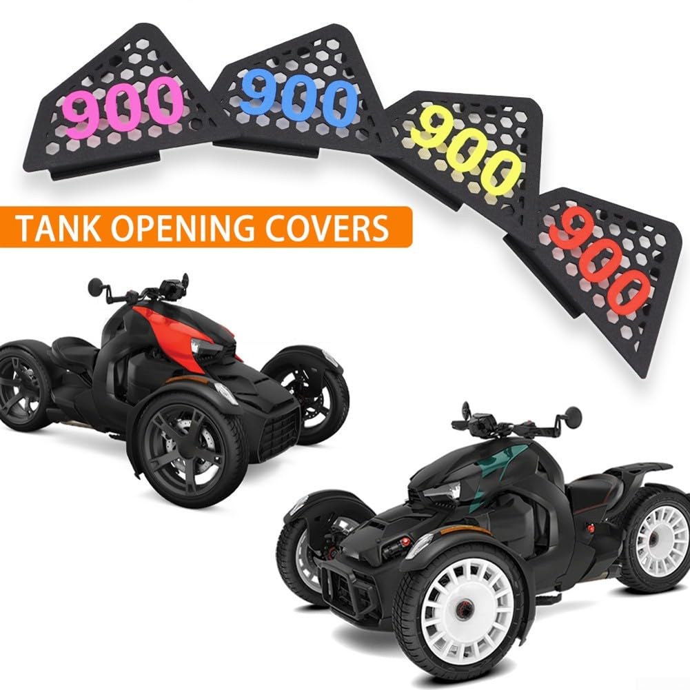Tapa de tanque, para accesorios Can Am para Ryker 900, para inserto de tanque de gas Bombardier, decoración de puerta de motocicleta, protector de tapa de tanque de plástico ABS, para Ryker 600 piezas