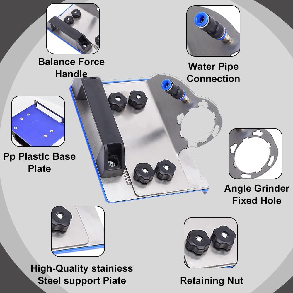 45 degree tile chamfering tool, 45°Chamfer Cutting Ceramic tiles, Angle Grinder Tile Chamfer Stand for 100-Type, Angle Grinder Attachments for Chamfering