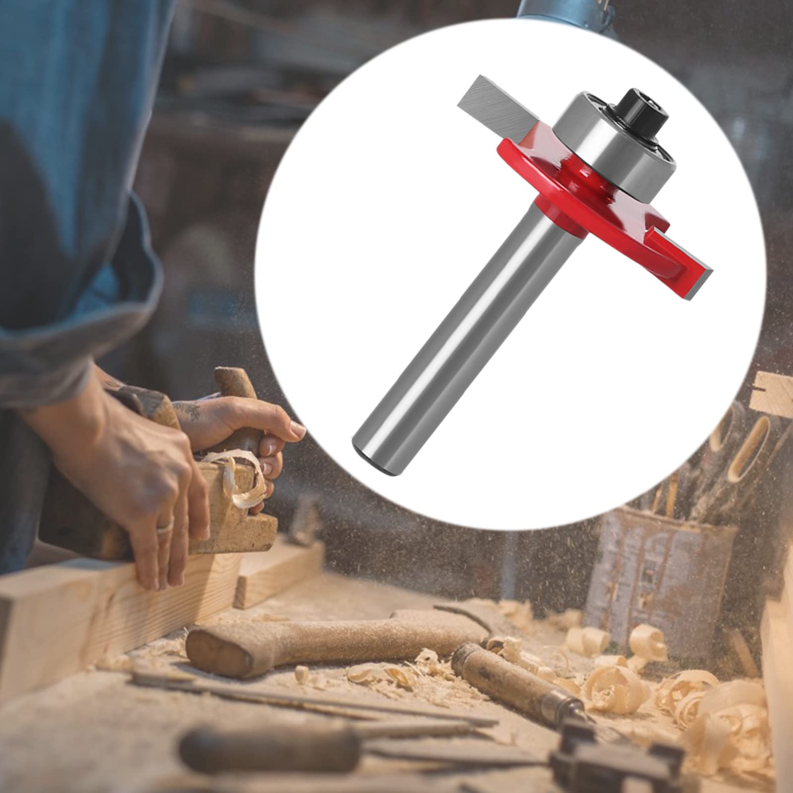 Fresa de ranura de disco de 2 mm de altura x 31 mm de diámetro para DIY CNC grabado máquina de corte de madera (rojo)