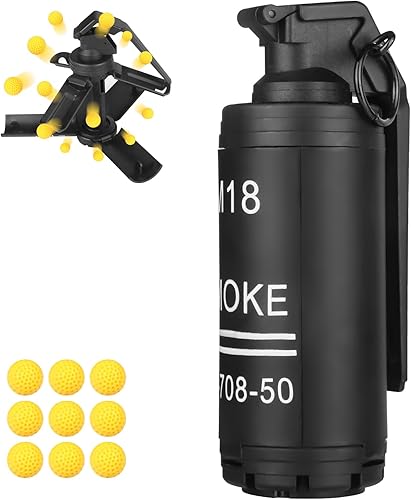 Juguete de granada de mano para juego de batalla CS, con 9 municiones de espuma, divertido impacto, táctico, granada CS, juguetes de Halloween,