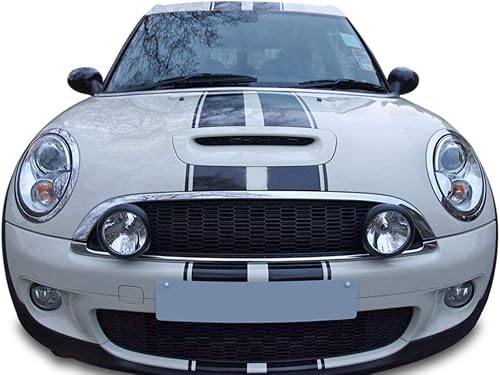 Miniatura 1 de Juego de calcomanías gráficas de rayas de adelante hacia atrás compatible con Mini Cooper S John Cooper Works