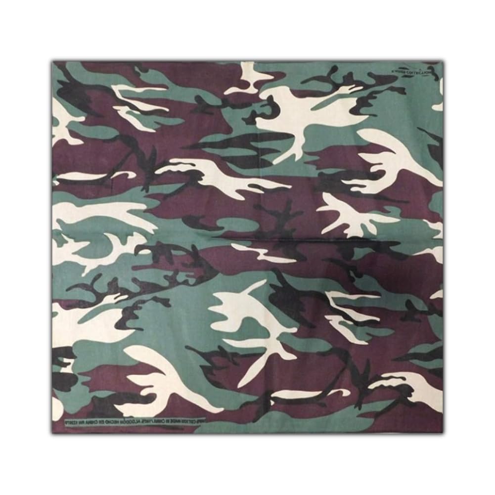 Trade Winds Wholesale Lot of 3 Woodland Camo Jungle Camouflage Cotton 22
