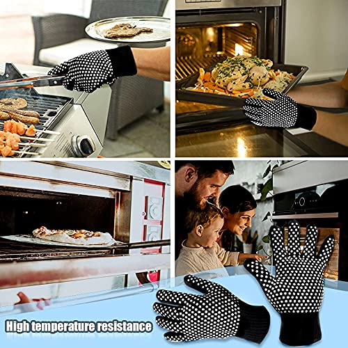 Bbq Grill Glove, Pot Holder Oven Mitts (1Pcs) Heat Resistant Cooking Glove, Fireproof Resistant Designed Oven Glove For Welding, Barbecue(1 Pair) #TOP4