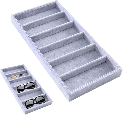 Miniatura 2 de Hajimia Bandeja de vidrio Vitrina 6 Vidrios de ranurado