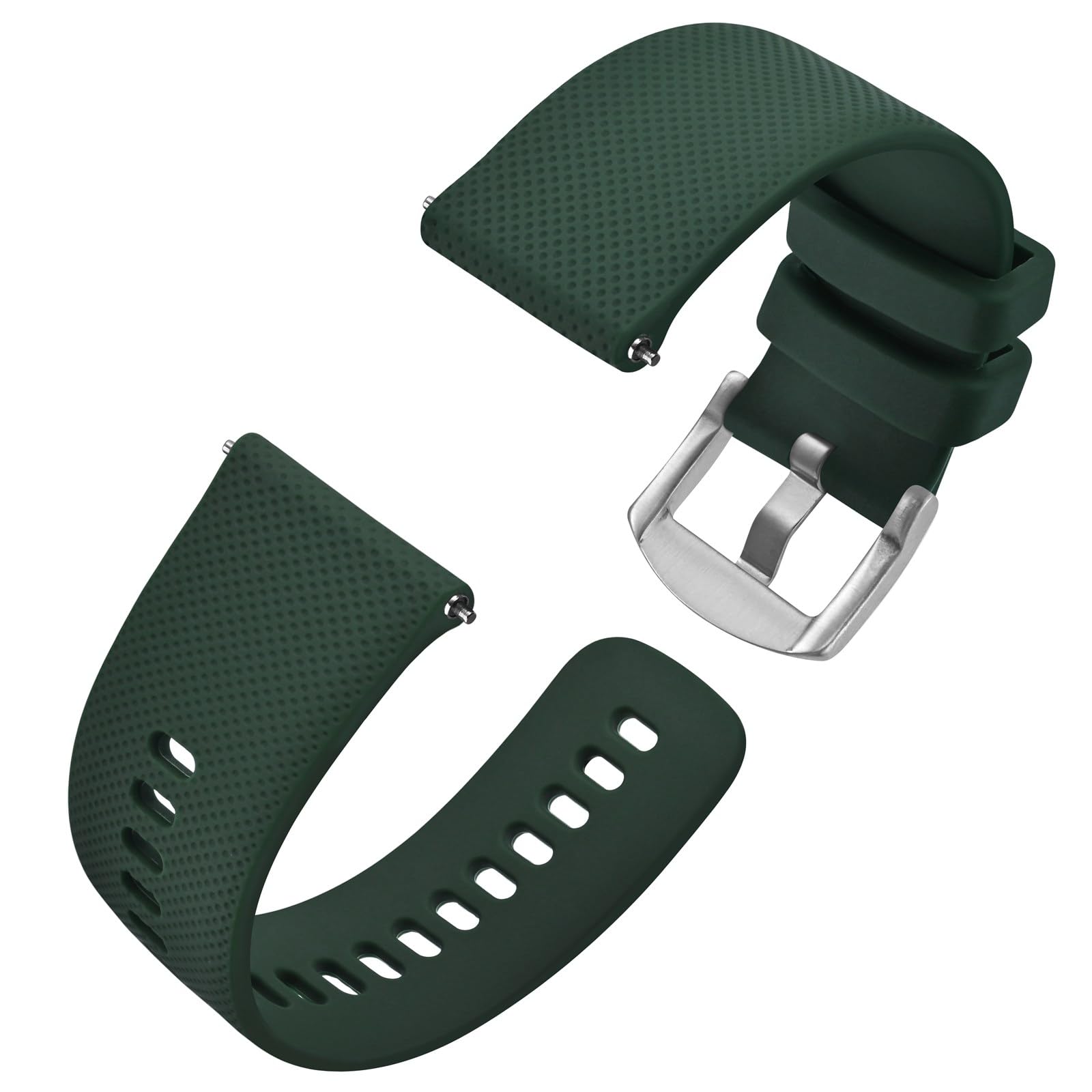 Anbeer Cinturini per Orologi in Silicone per Uomo Donna, Cinturini di Ricambio in Gomma a Sgancio Rapido, Larghezza 16mm 18mm 20mm 22mm 24mm 19mm 21mm