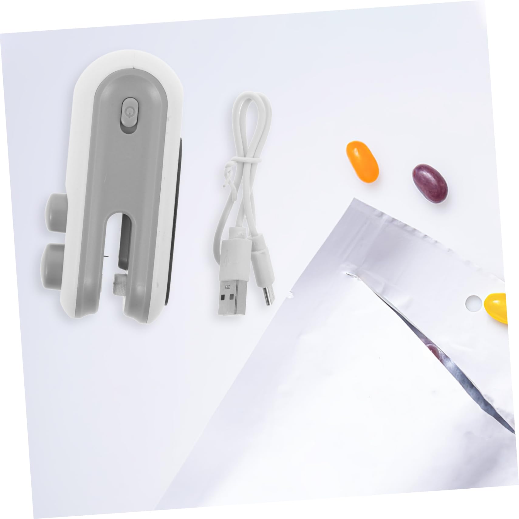PRETYZOOM 5piezas Sellador De Bolsas Portátil Usb Mini Máquina De Sellado De Para Conservar Snacks y Alimentos Para y