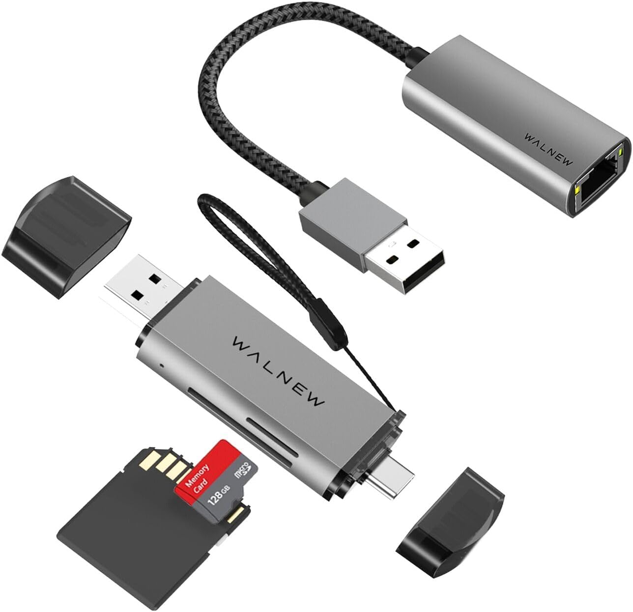 WALNEW 2 in 1 SD Card Reader & USB 3.0 to Adapter