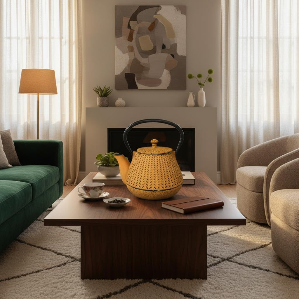 Tetera 1L de Hierro Colado con Diseño Elegante y Moderno