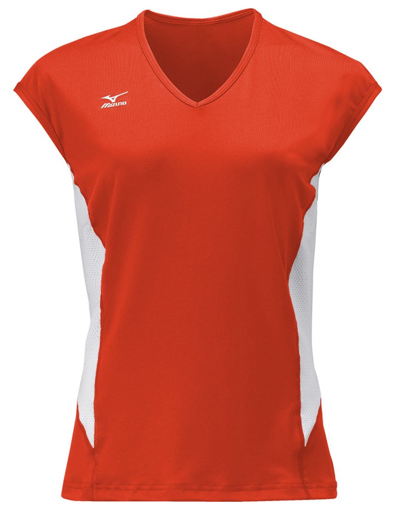 Buy Mizuno Women's Classic Cap Sleeve Volleyball Jersey, CardinalWhite