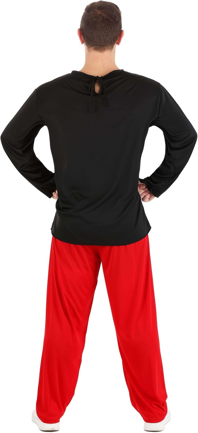 Men's Saturday Night Live Spartan Cheerleader Halloween Costume | Adult SNL Cheer Cosplay Outfit | Male Cheerleader Uniform
