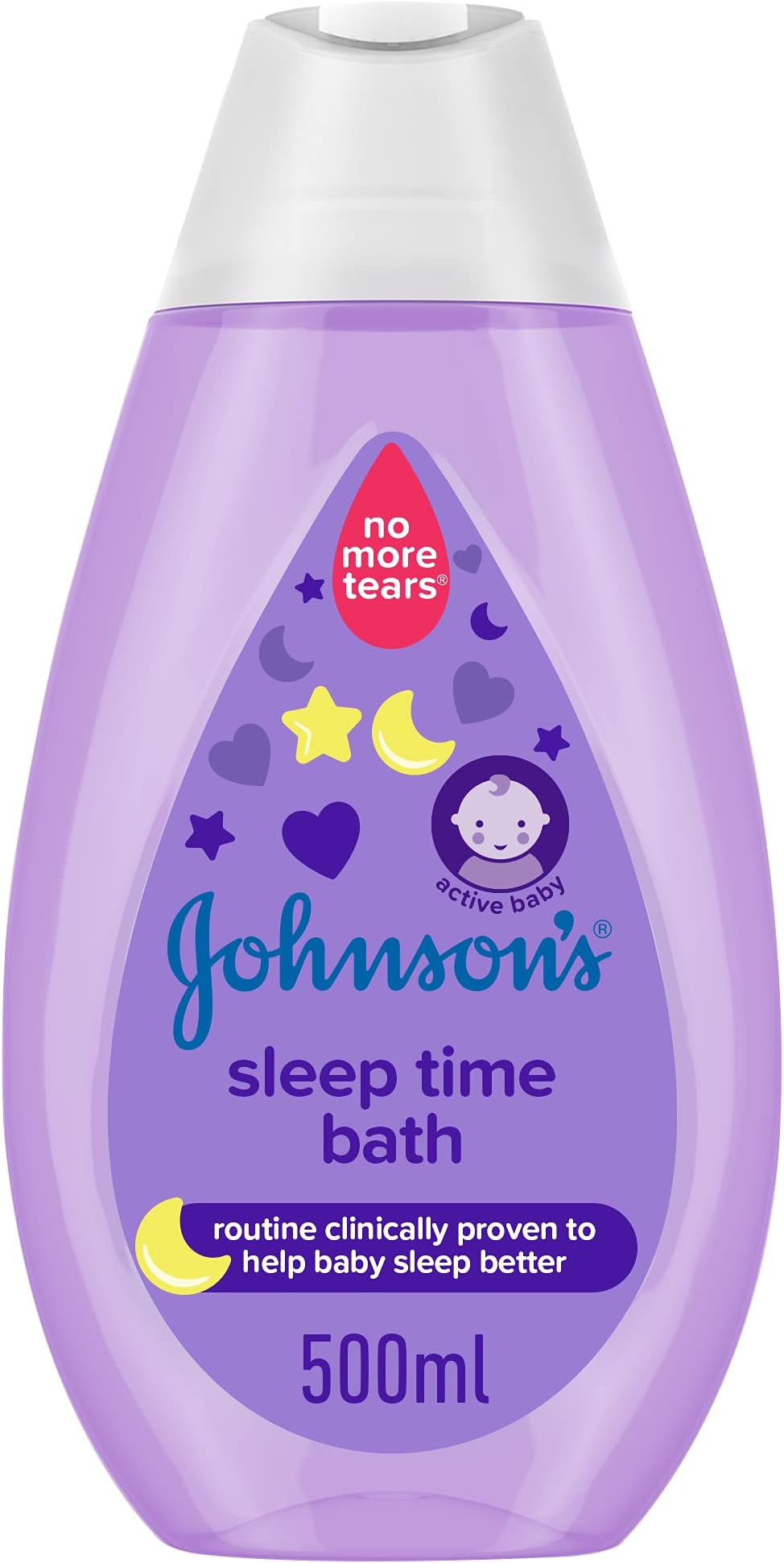 Bath - Sleep Time, 500ml, Gentle Formula to Help Calm and Relax Your Baby, Soothing Night-Time Bath for a Peaceful Sleep, Enriched with Natural Lavender and Chamomile