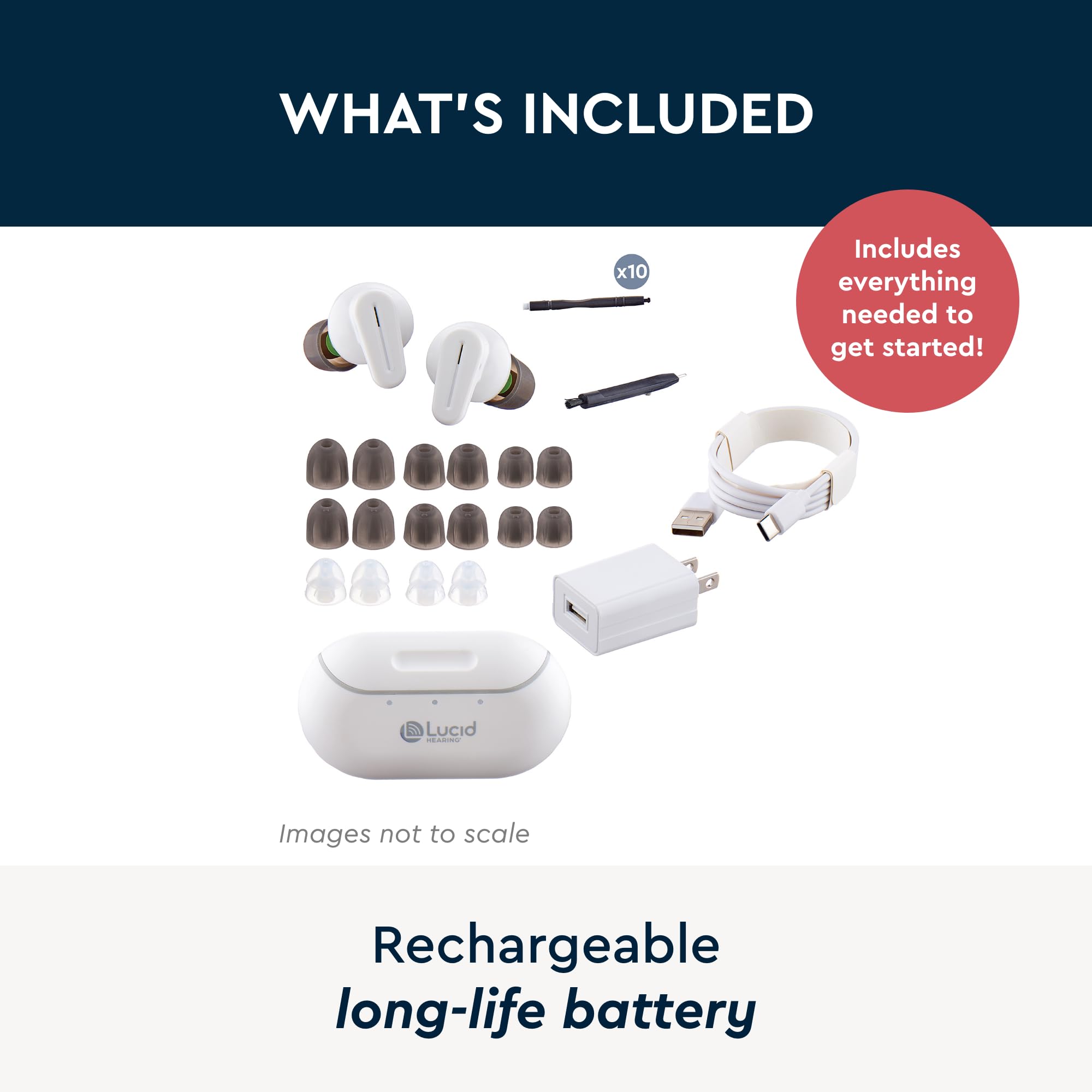 Amazon.com: Lucid Hearing Tala Premium Rechargeable OTC Hearing 