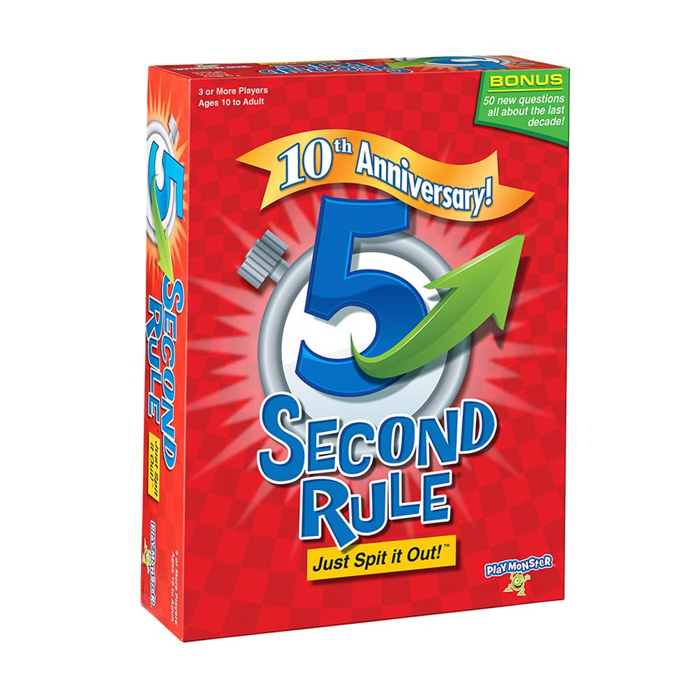 Playmonster 5 Second Rule Just Spit It Out! 10th Anniversary Edition