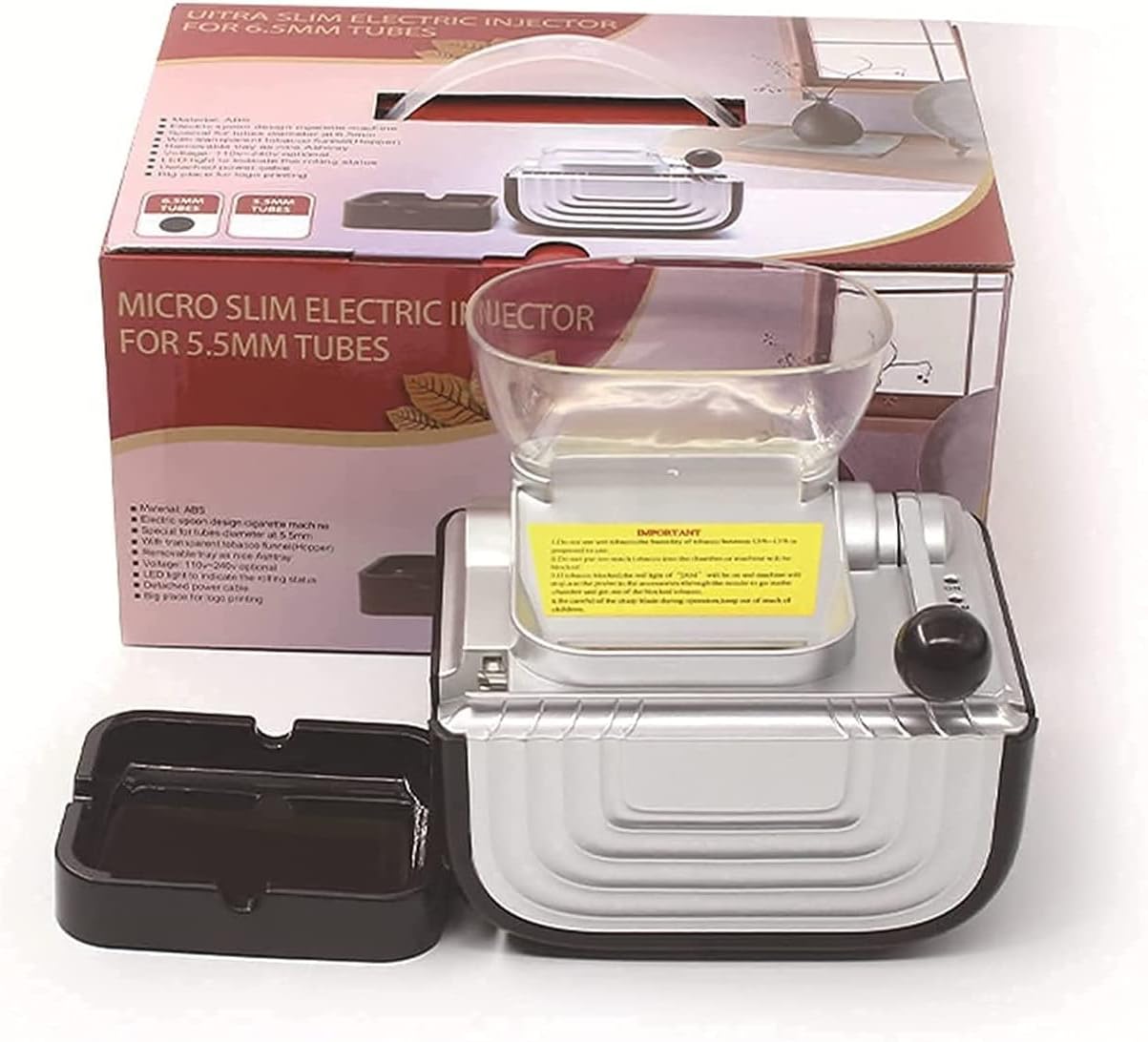 Automatic Cigarette Rolling Machine, Rolling Tobacco Syringe, Simple Electric Cigarette Filling Machine, Birthday Gift for Father and Teacher