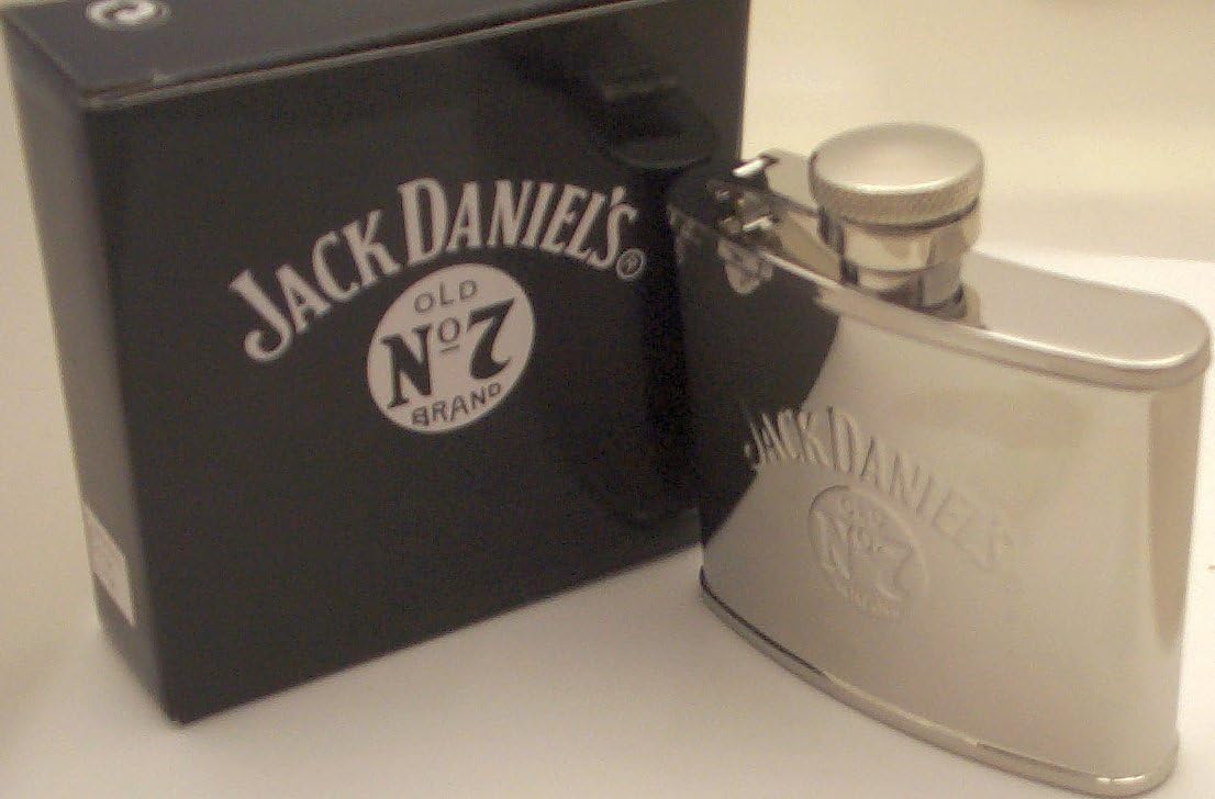 JACK DANIELS 4oz Satin Hip Flask - NEW (Daniel's)