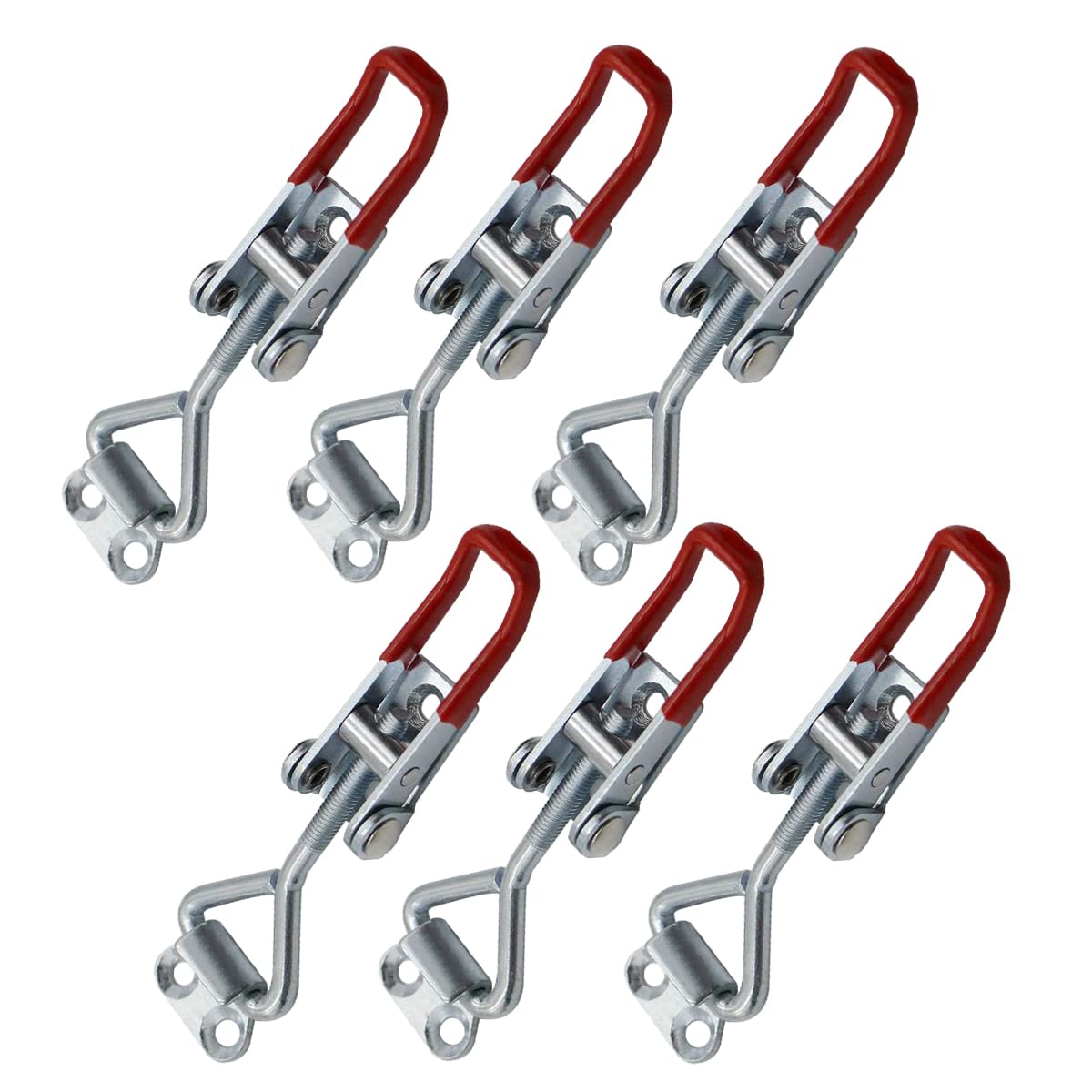 MIKMAYTOO Toggle Latch Clamp 4002 Style,550Lbs Holding Capacity,Toggle Latches,Adjustable Heavy Duty Medium Latch for Smoker lid,ToolBox Cases and