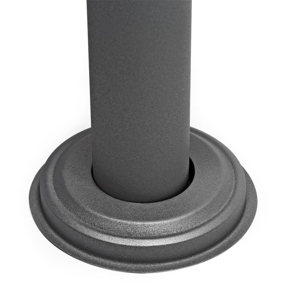 Wiltec Set Cassetta postale singola autoportante V13 antracite, con telaio di supporto