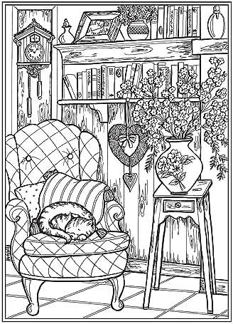 Creative Haven Home Sweet Home Coloring Book