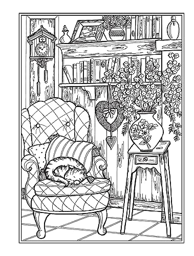 Creative Haven Home Sweet Home Coloring Book